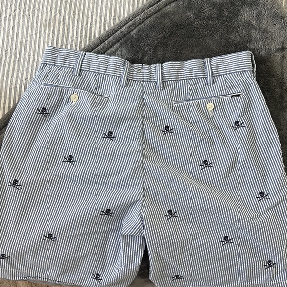 Polo seersucker embroidered shorts - Picture 4 of 6